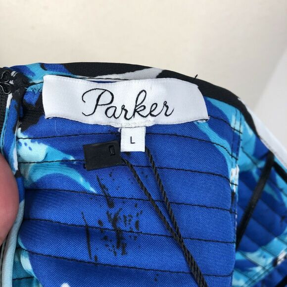 NEW PARKER Holly Gardenia Strapless Floral Lace Combo Dress Size L NWT $298 - Picture 9 of 11